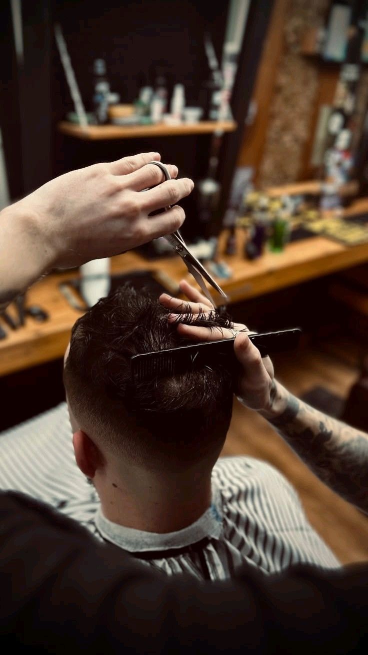 Barber chair detail